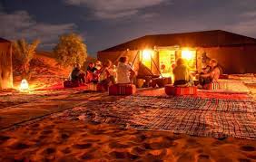 New Year’s Eve celebration in the Moroccan Sahara desert camp